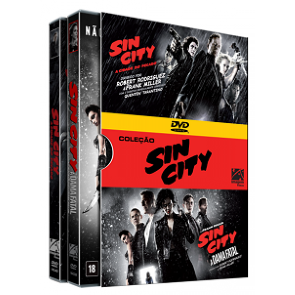 Box Coleção Sin City - Sin City + Sin City 2: A Dama Fatal (2 DVD's)
