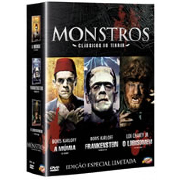 Box Monstros - Clássicos do Terror (3 DVD's)
