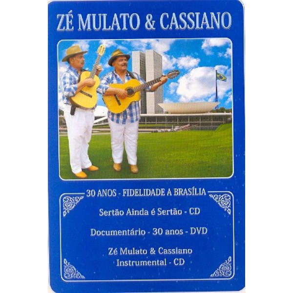 Box Zé Mulato & Cassiano - 30 Anos: Fidelidade A Brasília (DVD + 2 CD's)