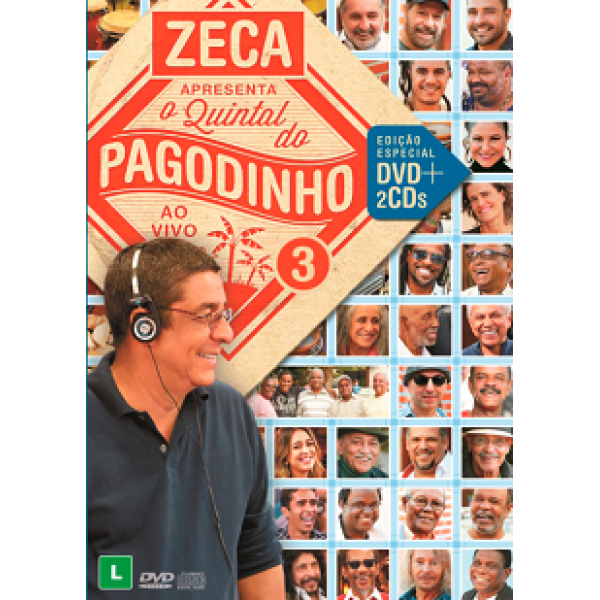 Box Zeca Pagodinho - Apresenta O Quintal do Pagodinho Ao Vivo Vol. 3 (DVD + 2 CD's)