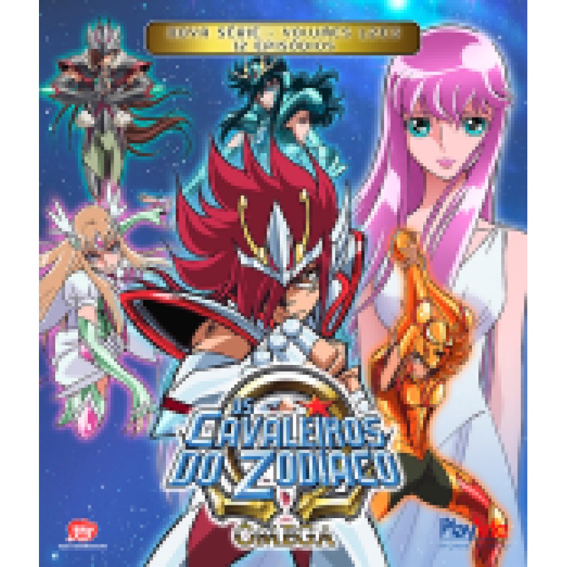 Blu-Ray Os Cavaleiros Do Zodíaco Ômega Vol. 1 - Ep. 01 A 12