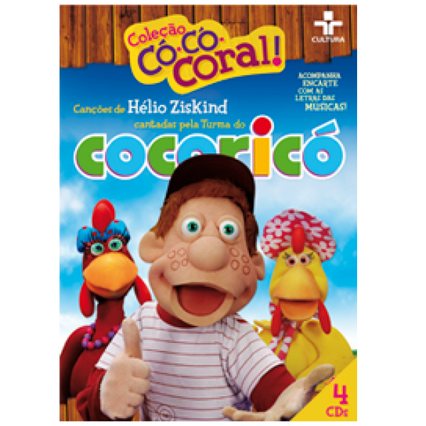 Box Coleção Có-Có-Coral - Canções De Hélio Ziskind Cantadas Pela Turma Do Cocoricó (4 CD's)