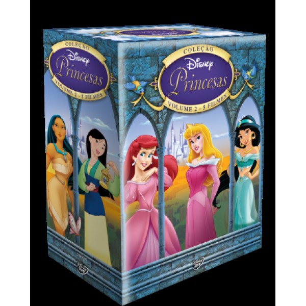 Box Coleção Disney Princesas Volume 2 (5 DVD's)