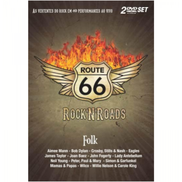 DVD Rock' N' Roads - Rota 66: Folk (DUPLO)