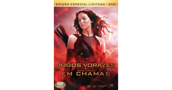 Kit 2 DVD's Duplos - Jogos Vorazes e Jogos: Vorazes em Chamas & Jogos  Vorazes: A Esperança - Parte 1 (Novo - Lacrado) Edição Especial Limitada