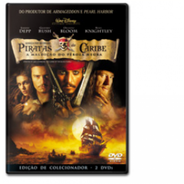 DVD Piratas do Caribe - A Maldição do Pérola Negra - Edição de Colecionador (2 DVD's)