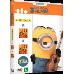 Box Coleção Os Minions + Meu Malvado Favorito + Meu Malvado Favorito 2 (3 DVD's)