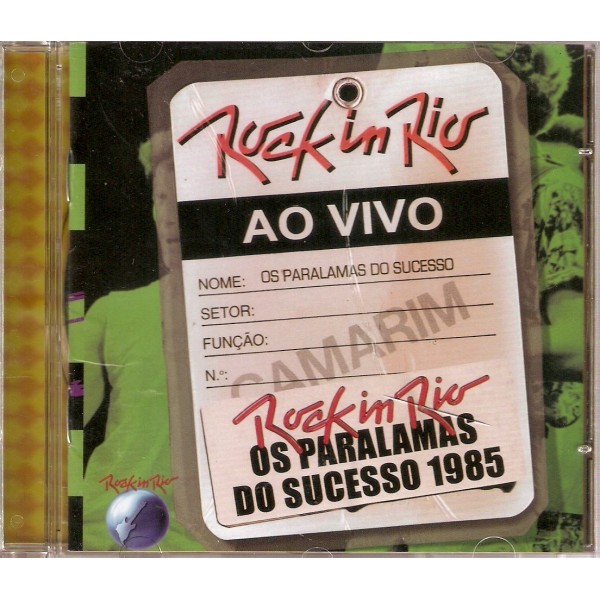 CD Os Paralamas do Sucesso - Rock In Rio 1985