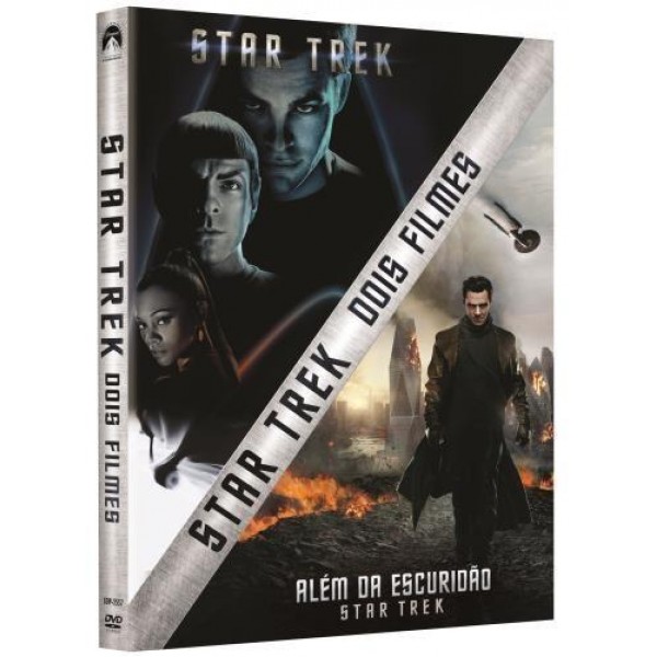 DVD Star Trek - Dois Filmes: Star Trek + Star Trek: Além da Escuridão (DUPLO)
