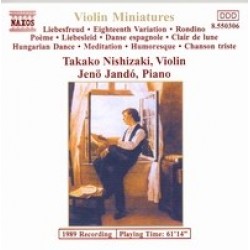 CD Takako Nishizaki/Jeno Jandó - Violin Miniatures